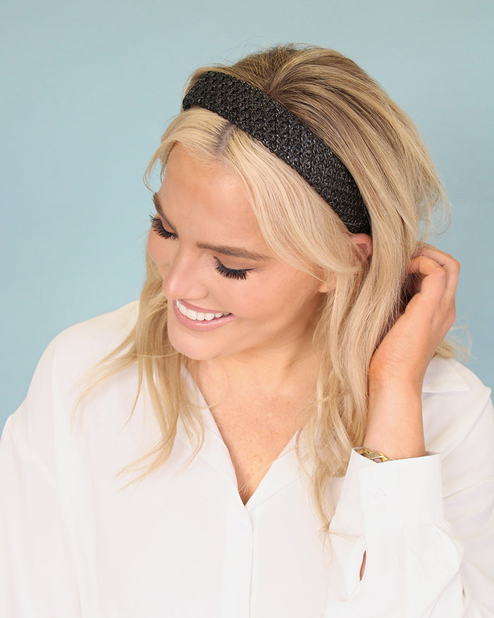 Midnight Sea - Raffia Headband | BANDED Hair Accessories