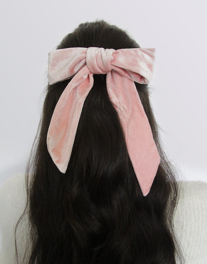 Petal Pink - Velvet Hair Ribbon