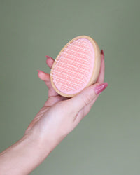 BANDED Women's Hair Accessories Eco Beech Wood Egg Travel Brush