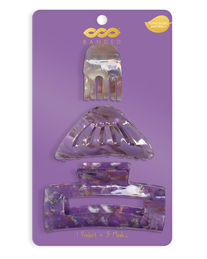 Ultra Violet - Color Theory Claw Clips | BANDED