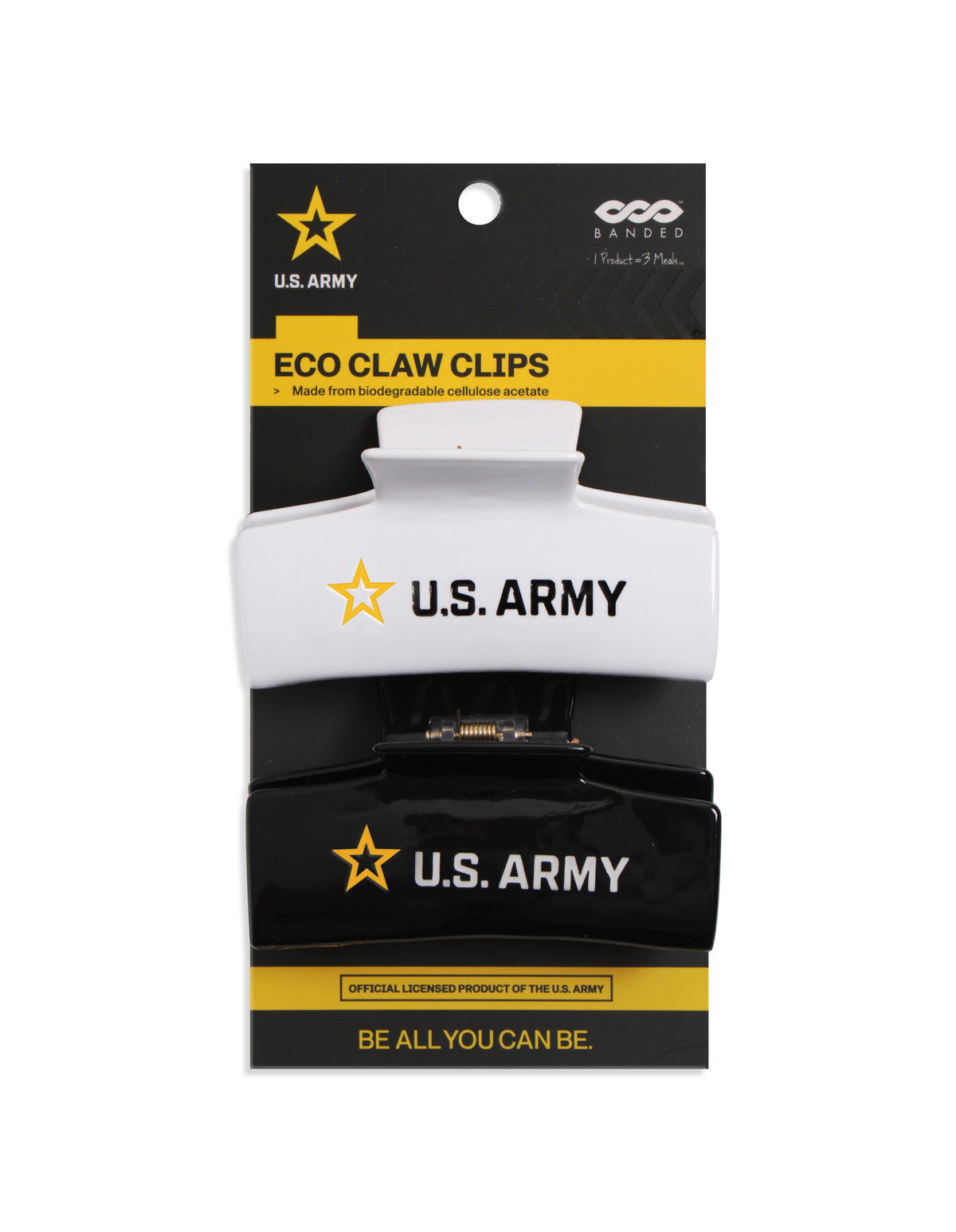 U.S. Army - Eco Basic Claw Clips | BANDED Hair Accessories