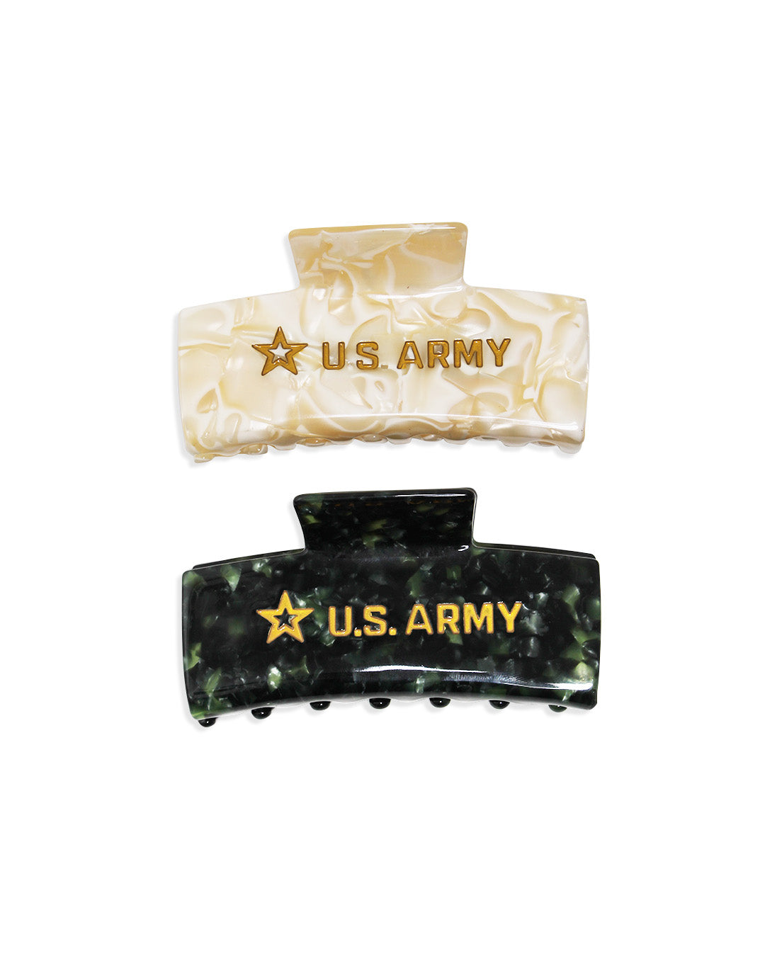 U.S. Army - Eco Marbled Claw Clips | BANDED Hair Accessories