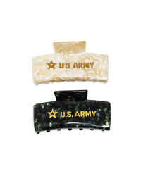 U.S. Army - Eco Marbled Claw Clips | BANDED Hair Accessories