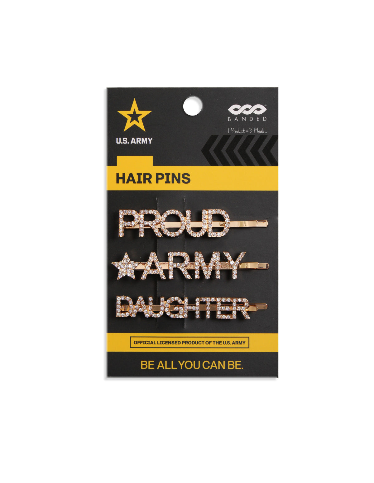 Proud Army Daughter U.S. Army Pin Sets | BANDED Hair Accessories