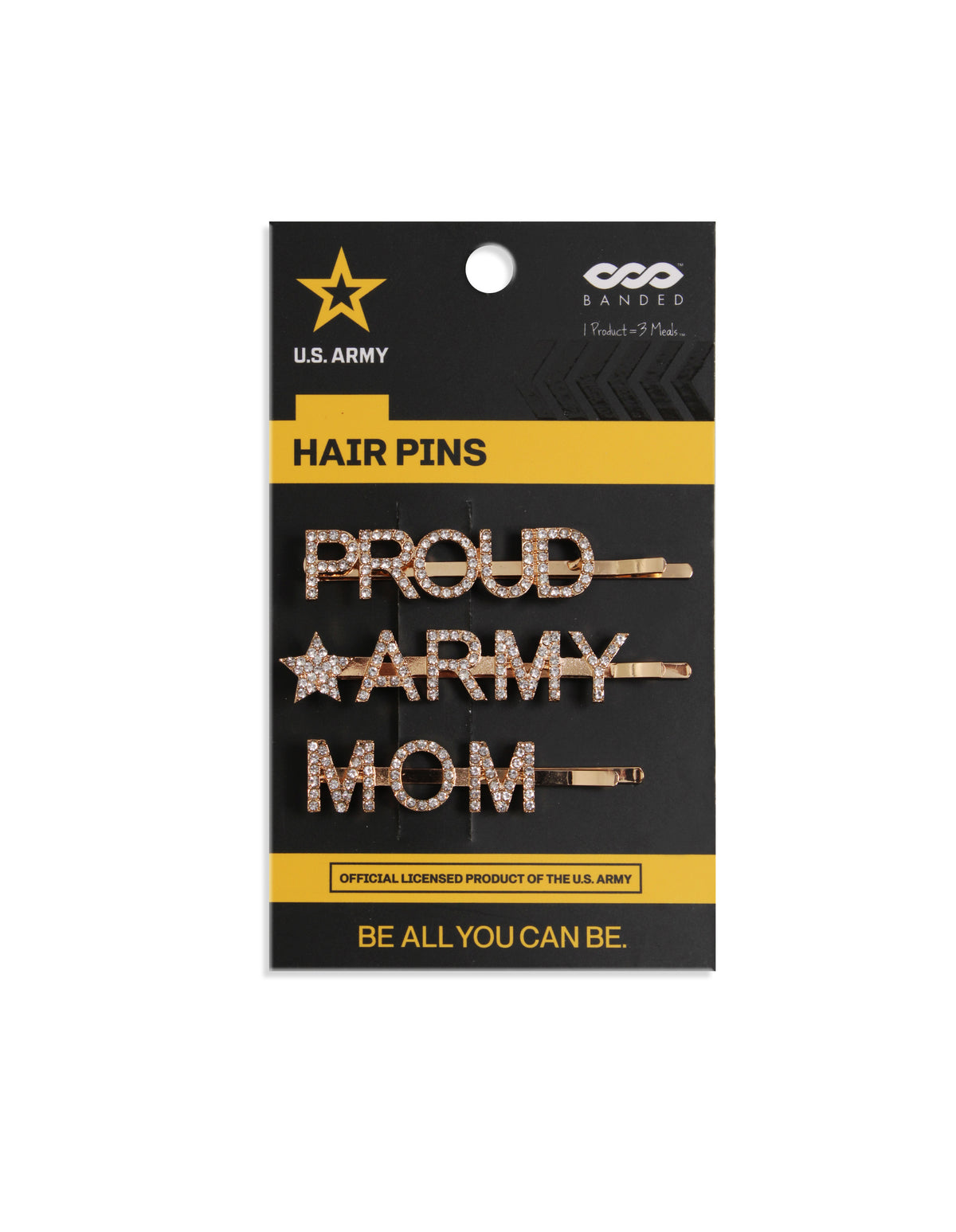 Proud Army Mom U.S. Army Pin Sets | BANDED Hair Accessories