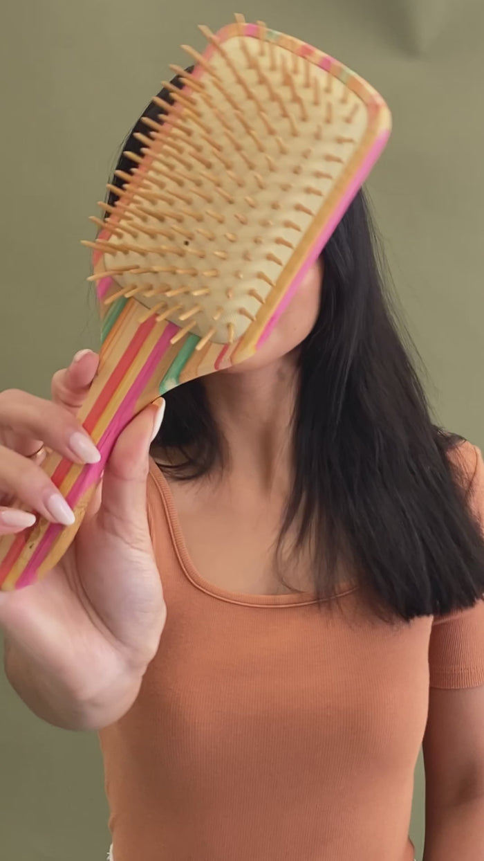 BANDED Women's Hair Accessories Bamboo Hair Brush