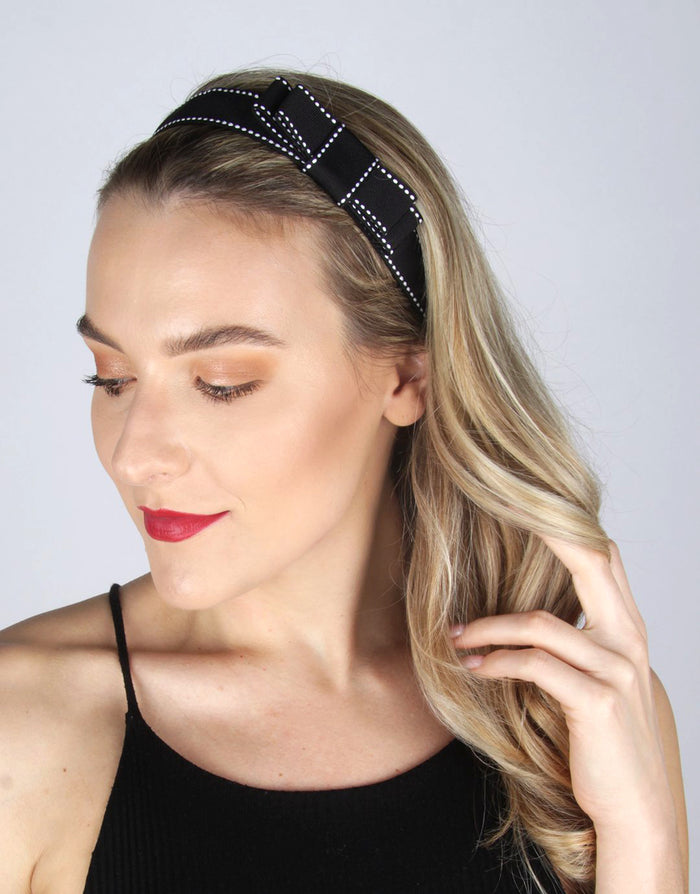 BANDED Women’s Premium Headband - Black Bandeau Headband