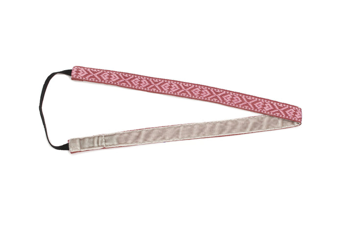 BANDED Women’s Premium Headbands + Hair Accessories - Mauve Solid Geometric - Skinny Headband