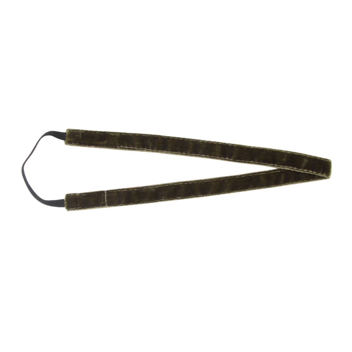 BANDED Women’s Premium Headbands + Hair Accessories - Olive Velvet - Skinny Headband