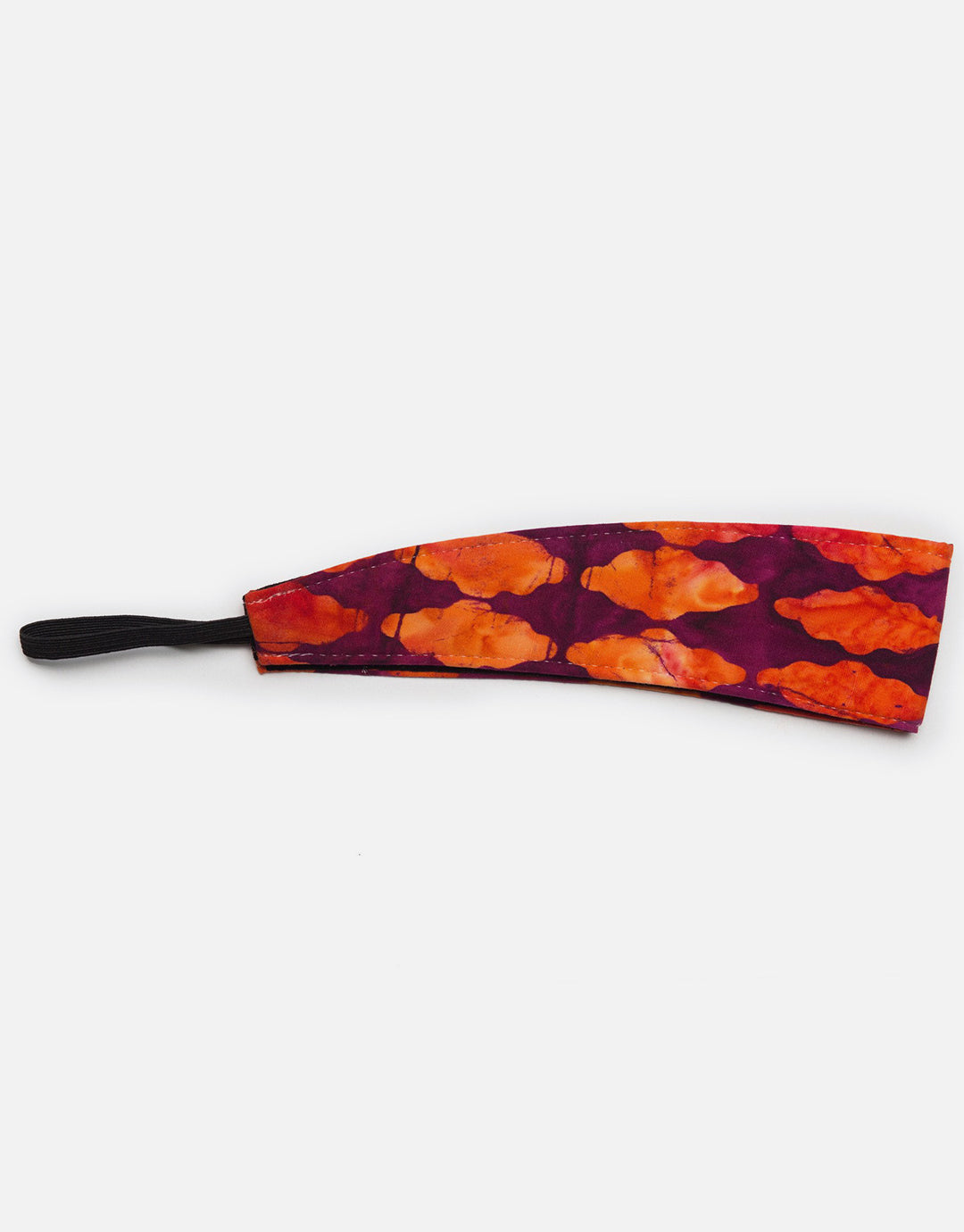 Violet Orange Batik - Wide Headband