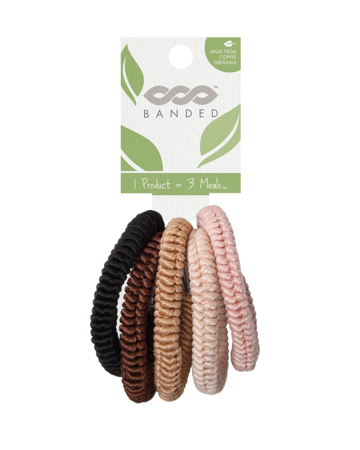 Coffee Fields - Eco Hair Ties BANDED Hair Accessories
