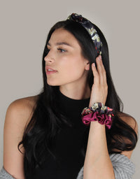 BANDED Women’s Premium Headbands + Hair Accessories - Dark Floral - Fabric Headband