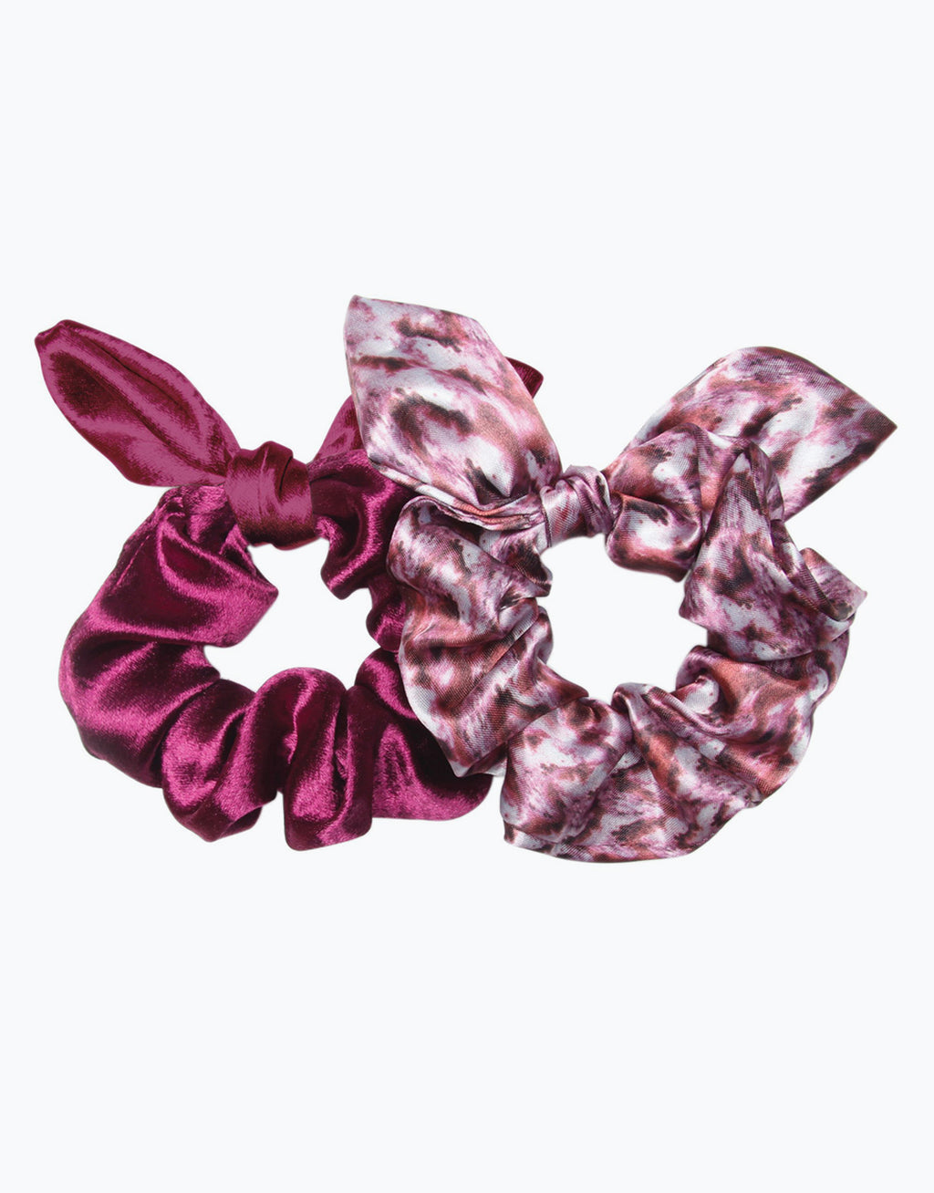 Banded Giverny Pansy 2 Pack Scrunchie Bow Ties