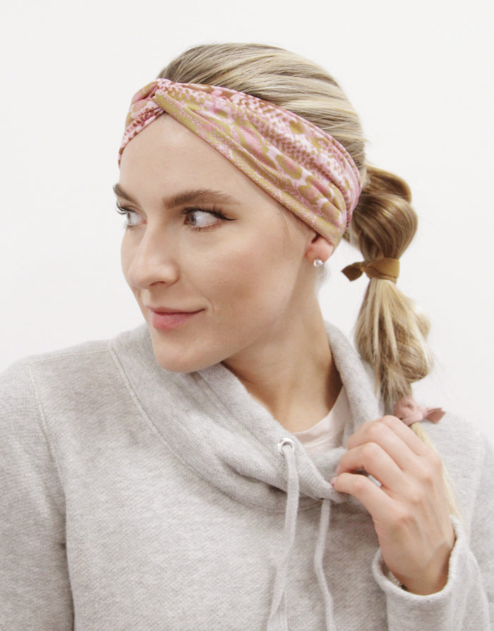Pink Python - Classic Twist Headwrap