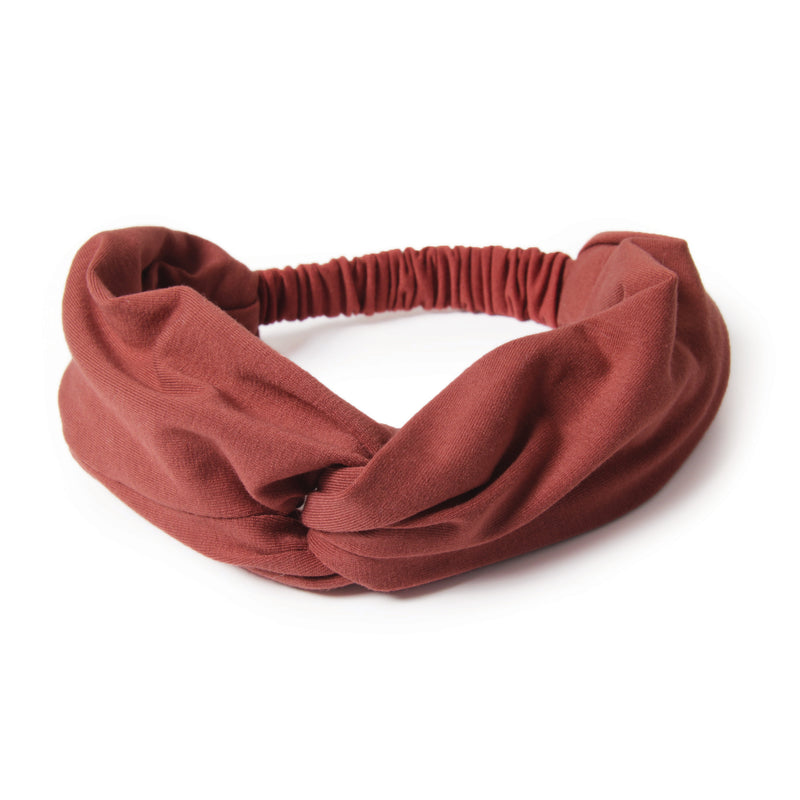 Wide Jersey Knit Twist Headband