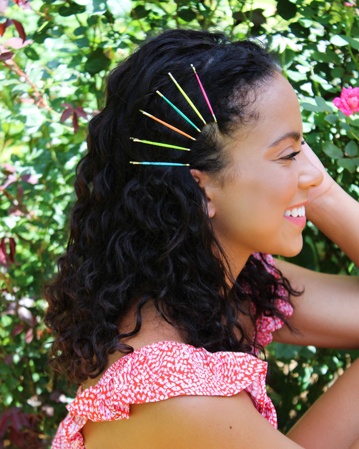Tropic Brights - 12 Pack Bobby Pins