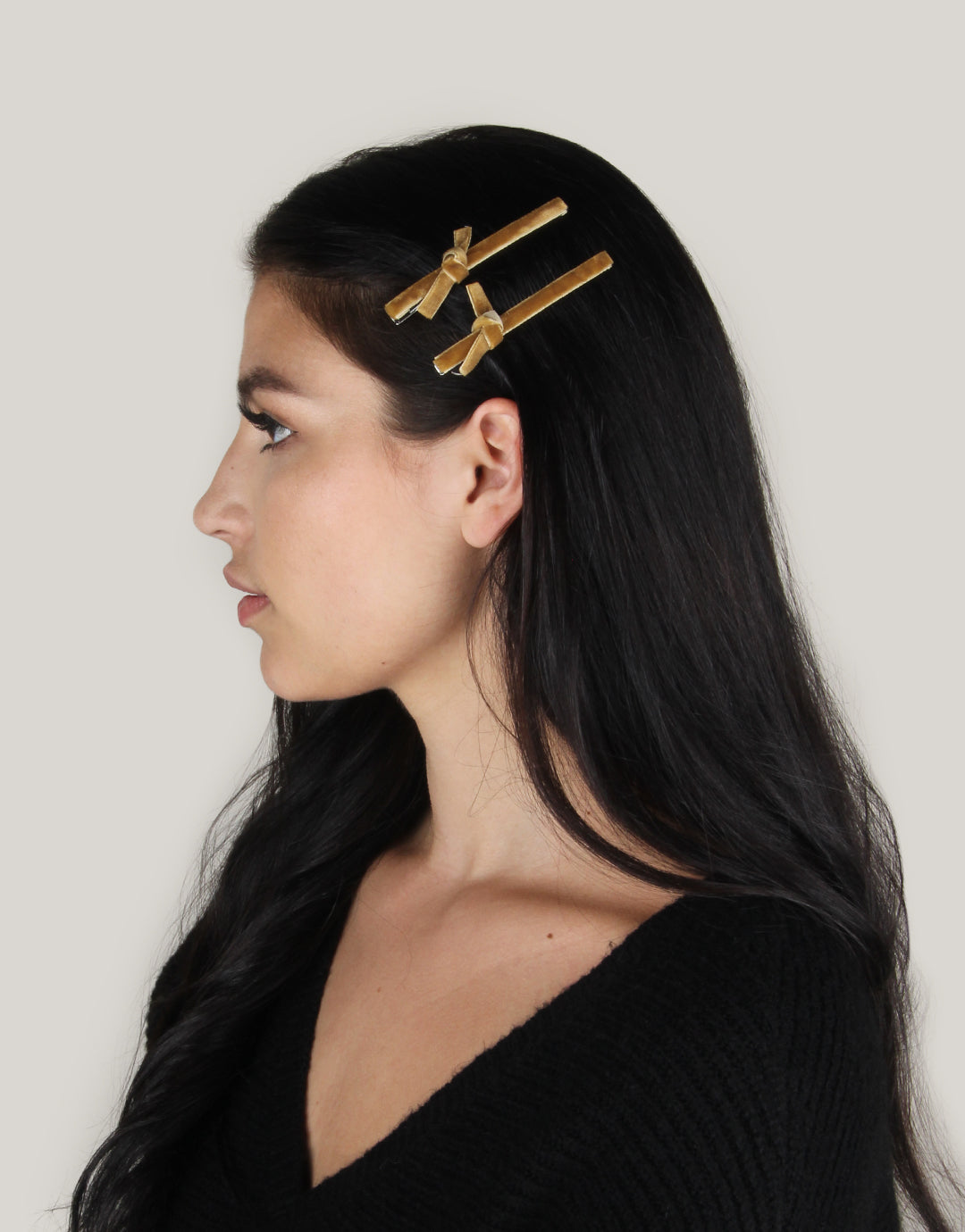 BANDED Women’s Premium Hair Accessories Amber Shadow - Velvet Alligator Hair Clips