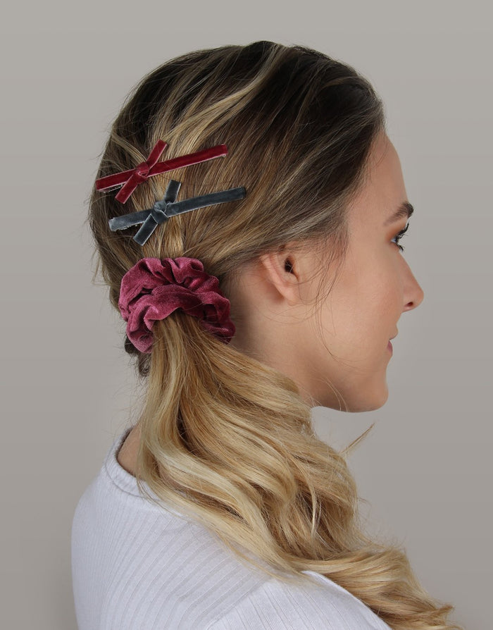 BANDED Women’s Premium Hair Accessories - Velvet Alligator Hair Clips