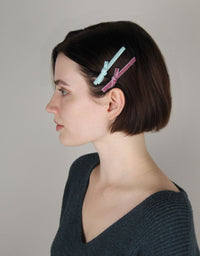 BANDED Women’s Premium Hair Accessories - Velvet Alligator Hair Clips