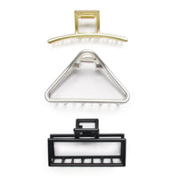 BANDED Women’s Premium Hair Accessories - Starboard - 3 Pack Large Claw Hair Clips