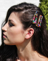 BANDED Women’s Premium Hair Accessories - Venetian Glass - 2 Pack Hair Clips