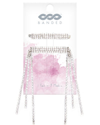 BANDED Women’s Premium Hair Accessories - Encore - Rhinestone Pin + Hair Clip Set