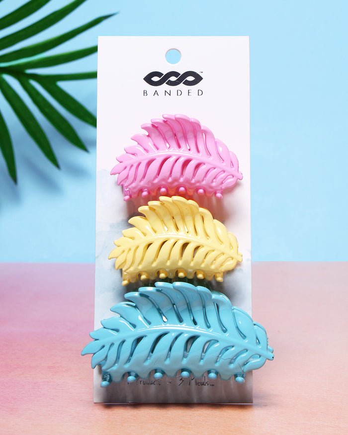 BANDED Women’s Premium Hair Accessories - Desert Fern - Claw Clips