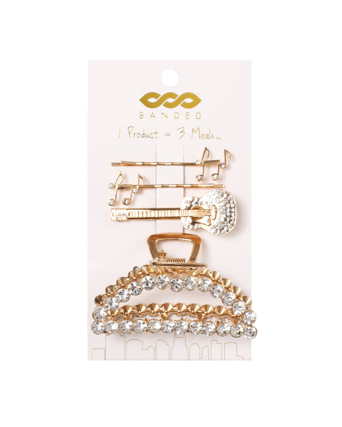 BANDED Hair Accessories. Nashville Collection. Party Pack Clip + Pin Set.