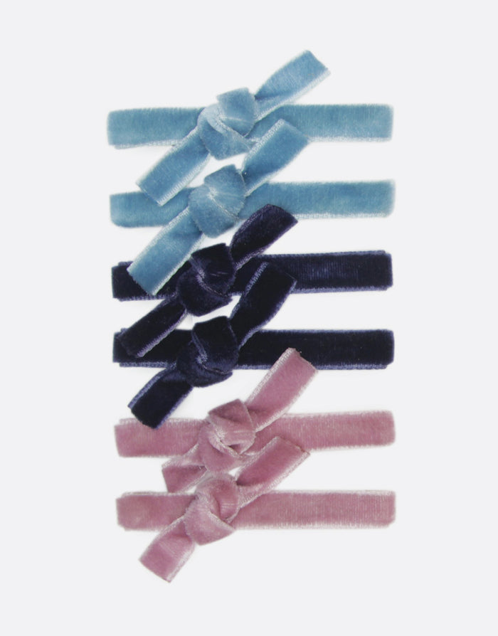 BANDED Women’s Premium Hair Accessories - Petite Velvet Alligator Hair Clips 