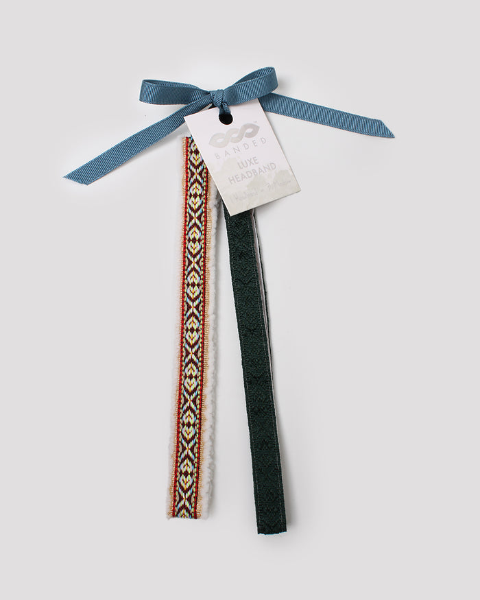 2 Pack Holiday Skinny Headbands