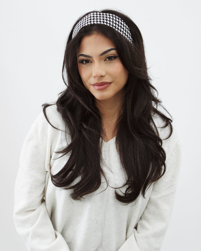 Houndstooth Cord - Original Wide Headband