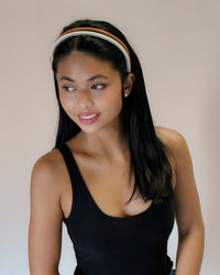 Birch & Fawn - 2 Pack Faux Leather Embossed Headbands