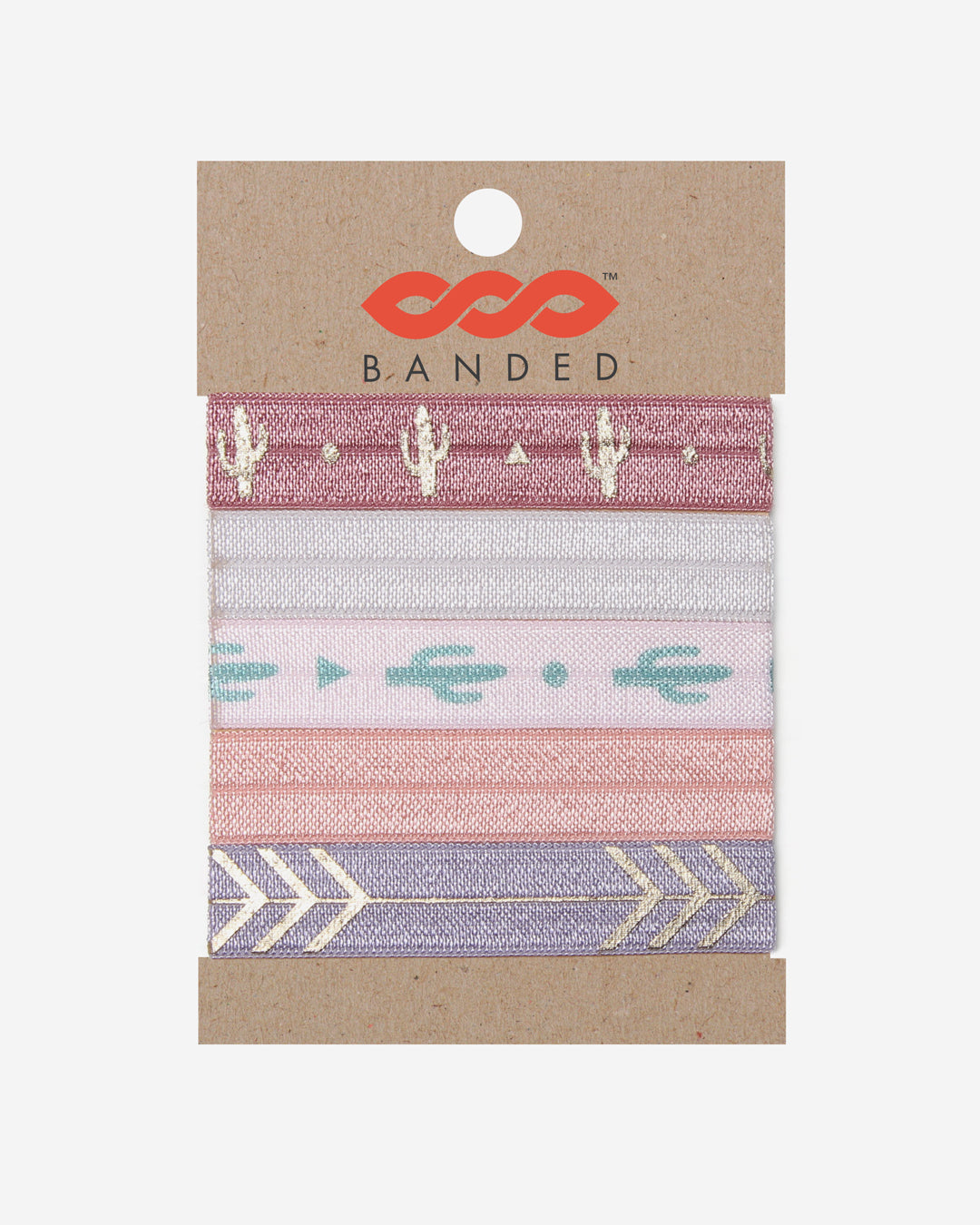 Sunset Cactus - Classic Hair Ties