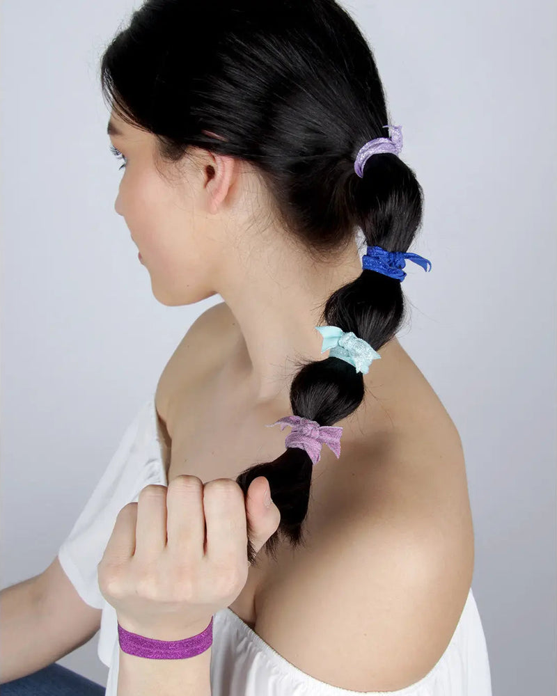 Shimmer Classic Hair Ties - 5 Pack