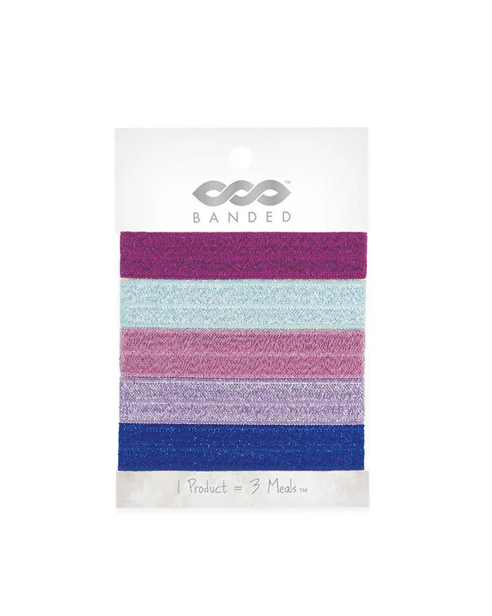 Shimmer Classic Hair Ties - 5 Pack