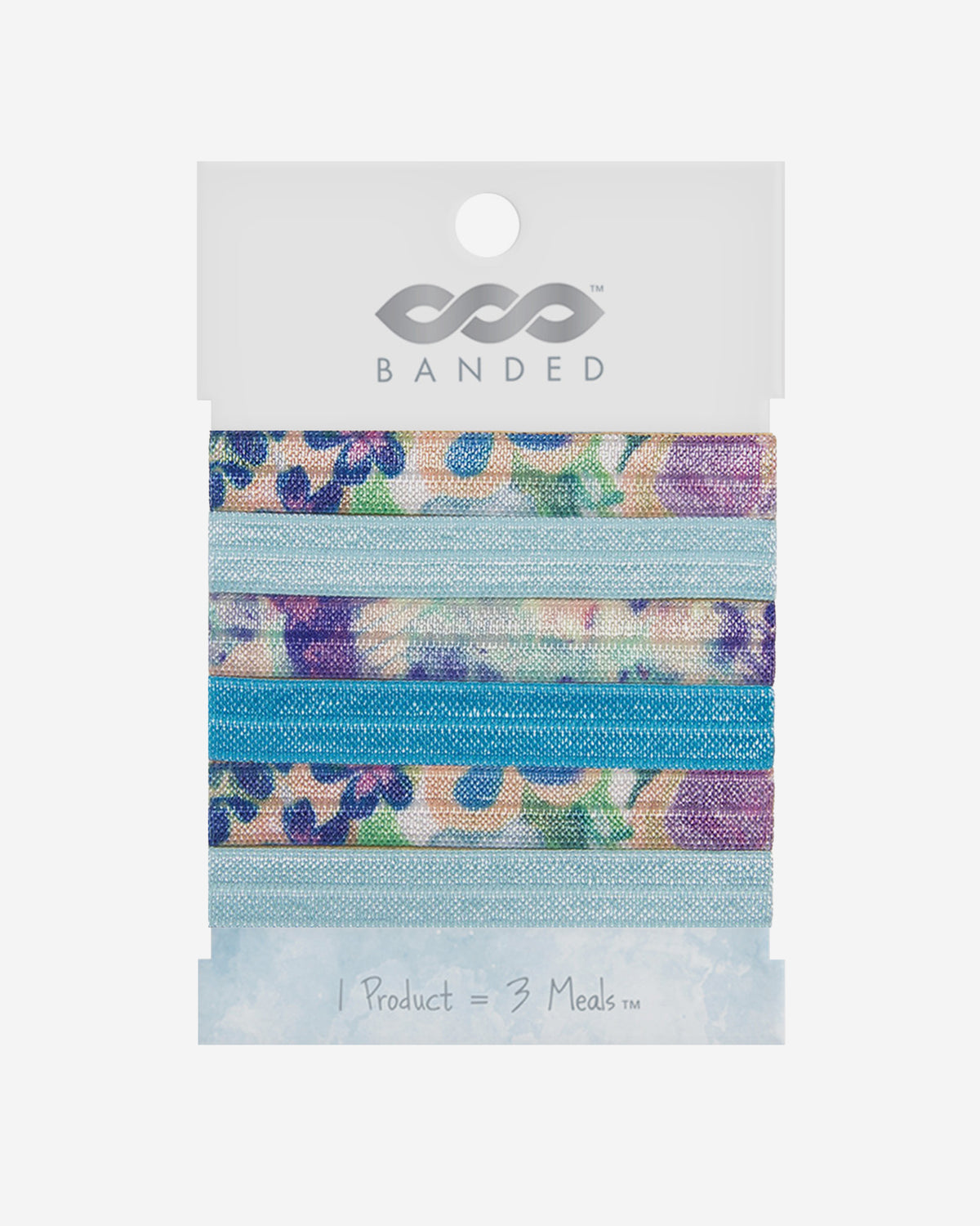 Fairy Violets - Narrow Hair Ties