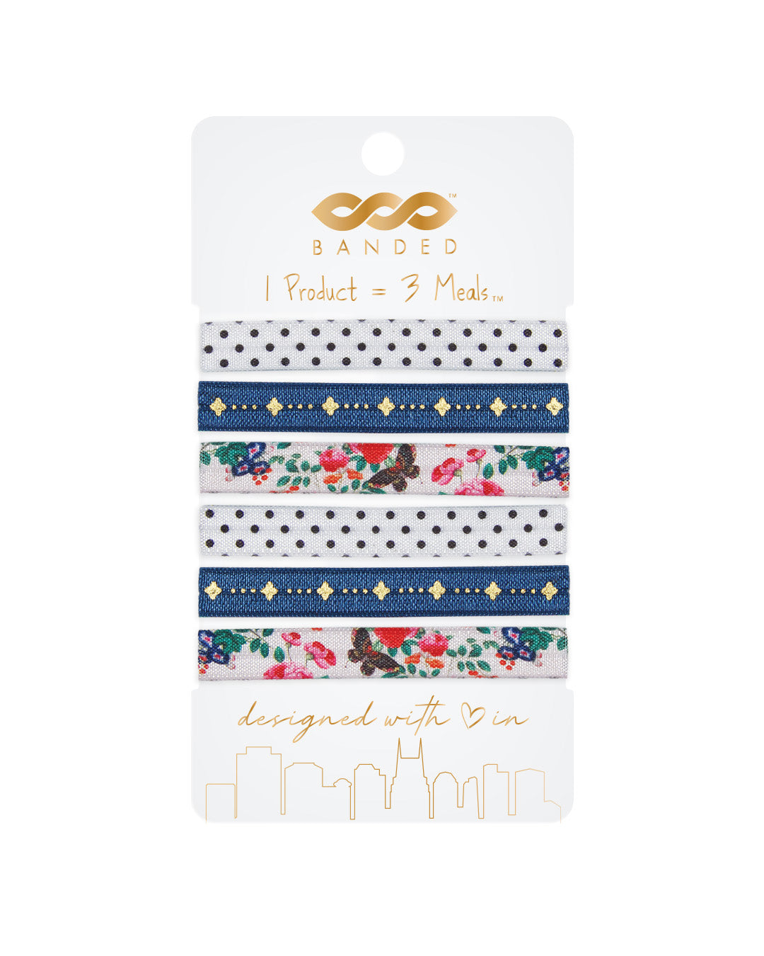 Red Royal Apartment - Narrow Hair Ties