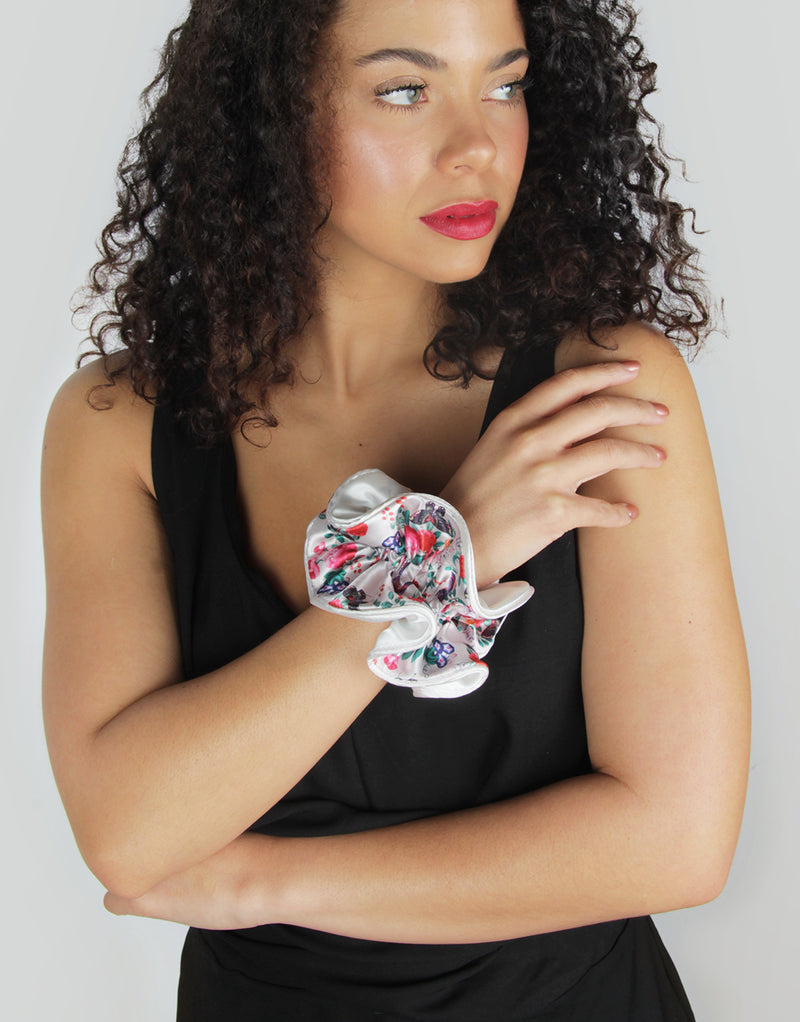 Color-Blocked Statement Scrunchie Trio