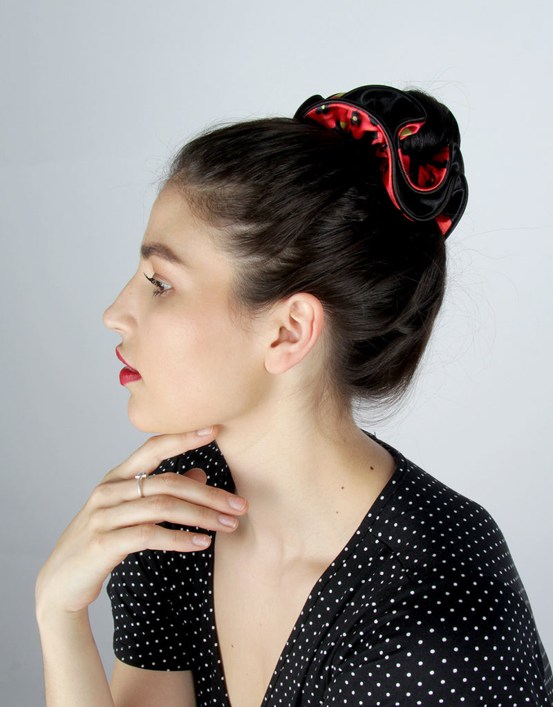 Color-Blocked Statement Scrunchie Trio