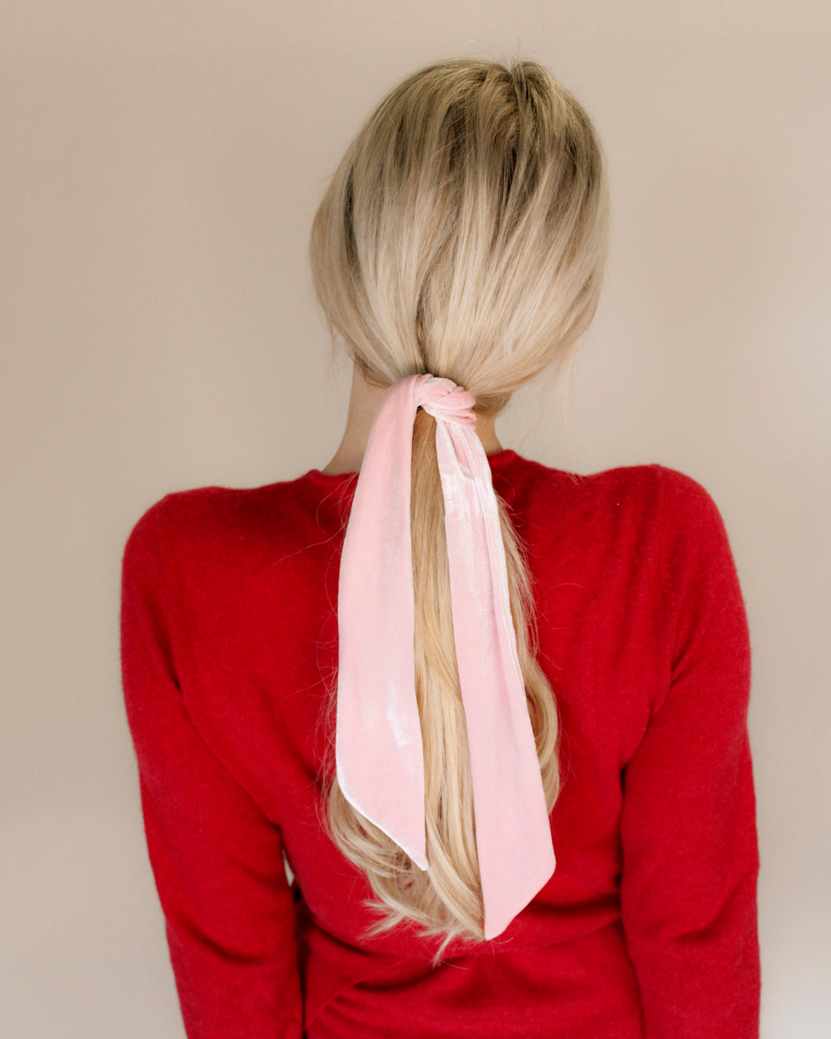 Petal Pink - Velvet Hair Ribbon