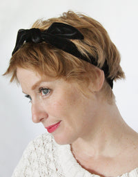 Black Sea - Velvet Hair Ribbon