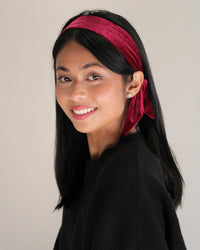 Radiant Sky - Velvet Hair Ribbon