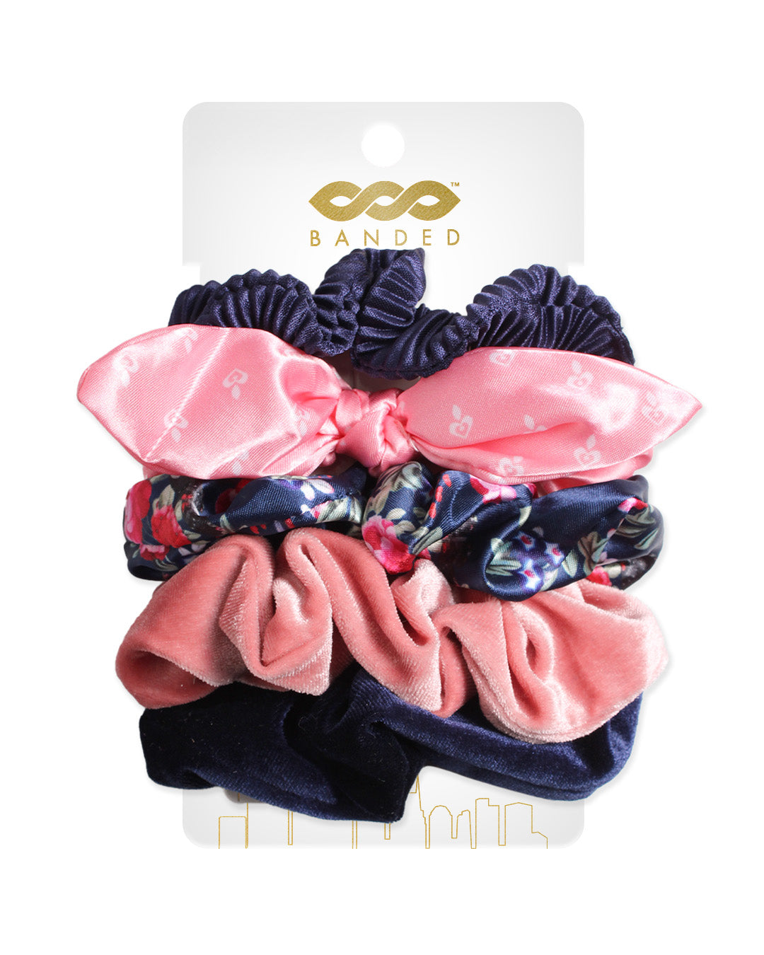 Luxe Mix Scrunchies - 5 Pack