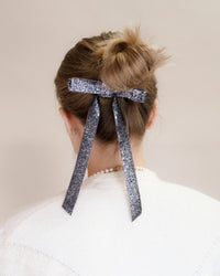 Shimmer Skinny Bow Barrette