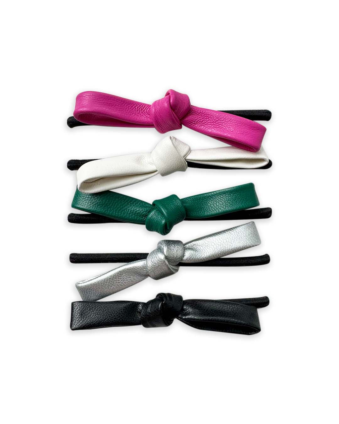Wildwood Knot - Leather Bow Hair Ties