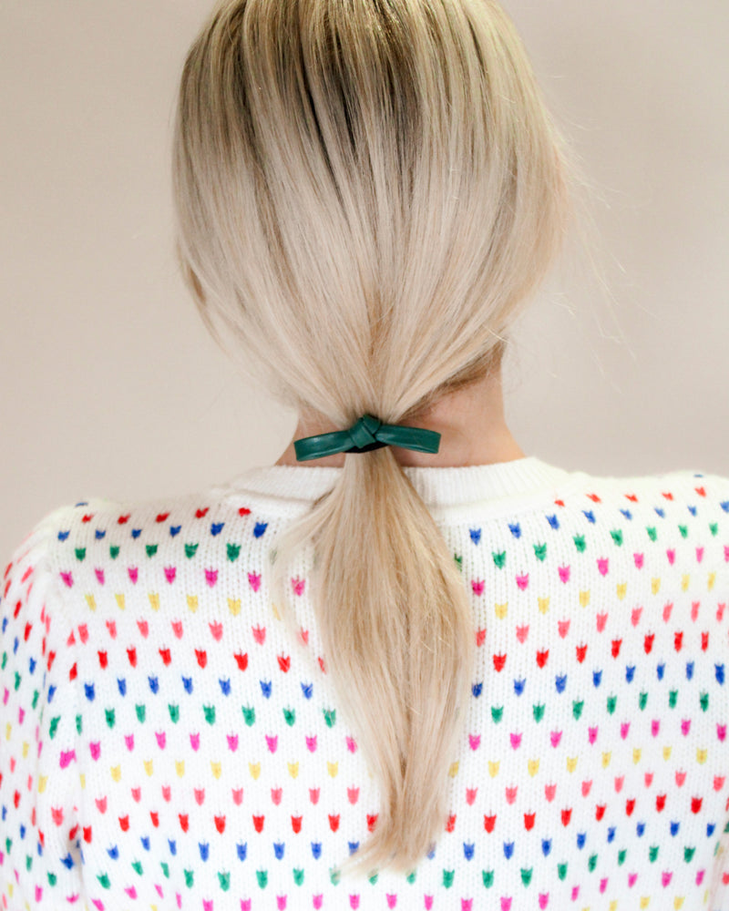 Wildwood Knot - Leather Bow Hair Ties