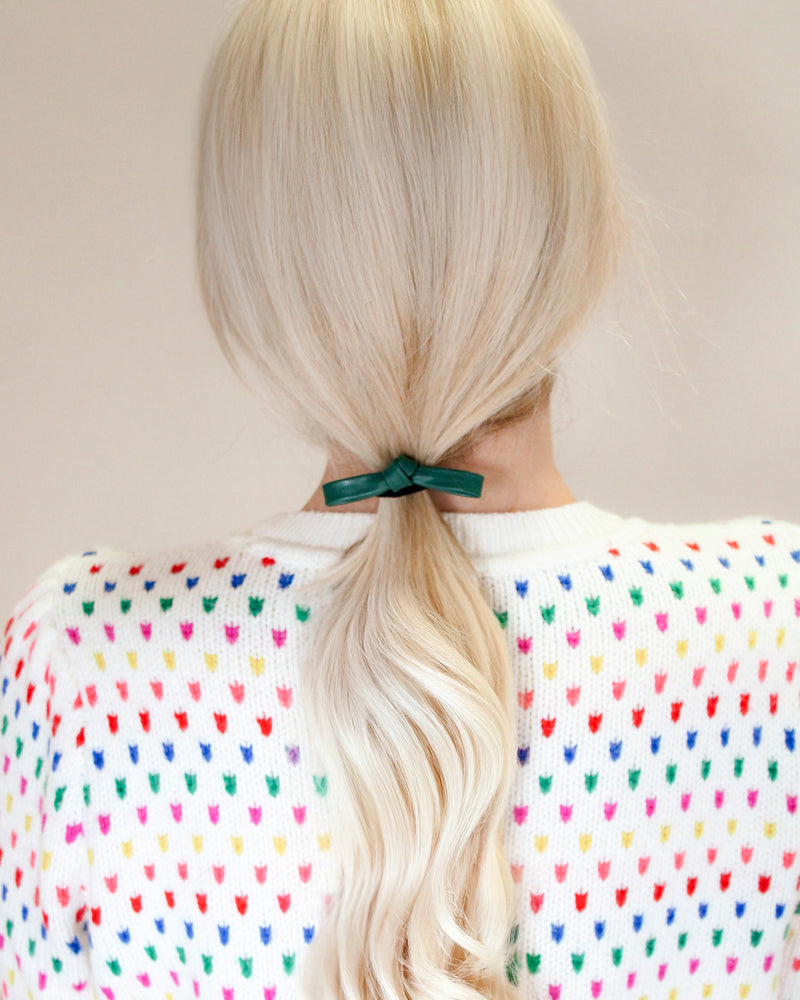 Wildwood Knot Hair Ties - Faux Leather Bows