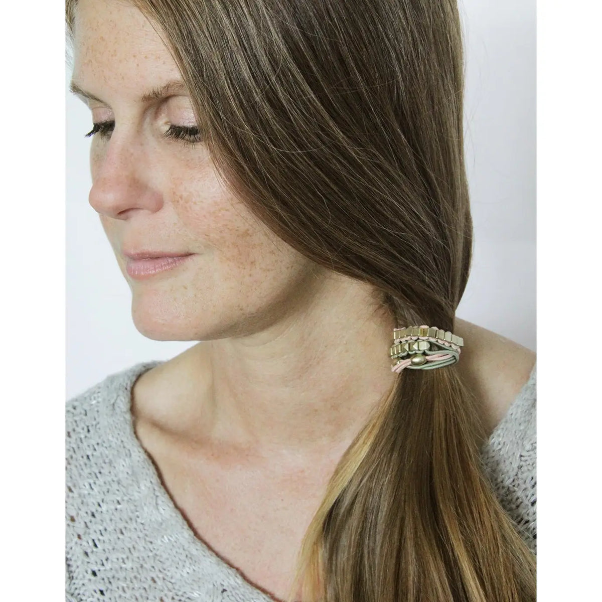 Studded Hair Ties - Embellished 3 Pack