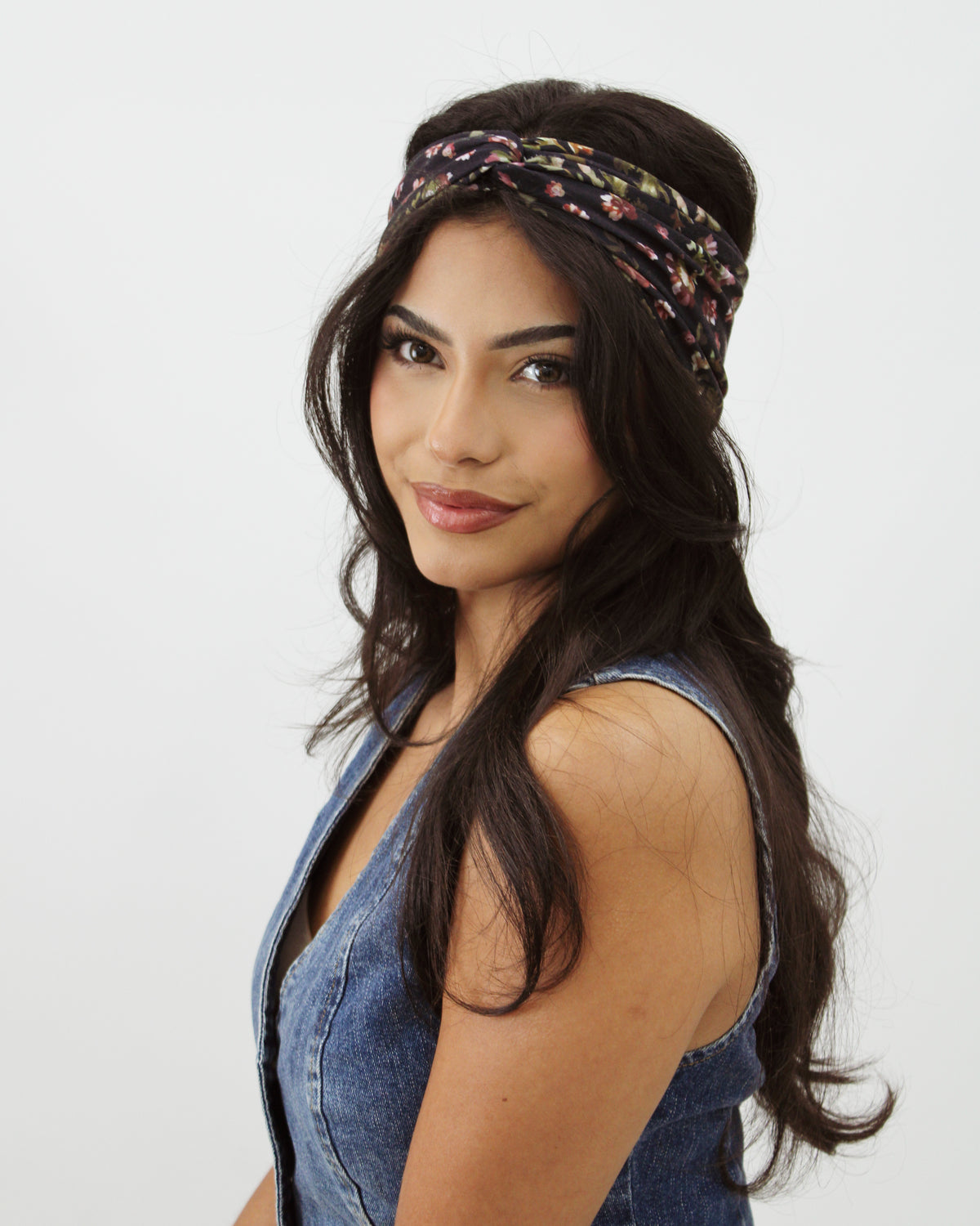 BANDED Hair Accessories. Midnight Garden - Twist Headwrap