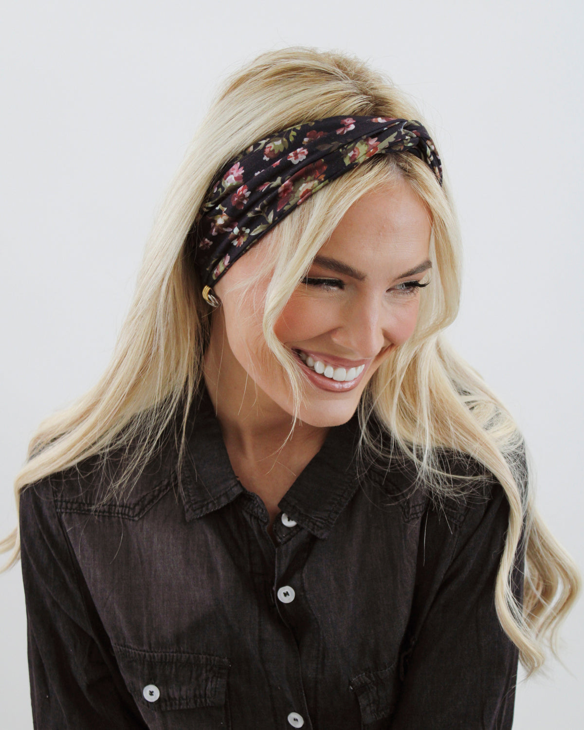 BANDED Hair Accessories. Midnight Garden - Twist Headwrap